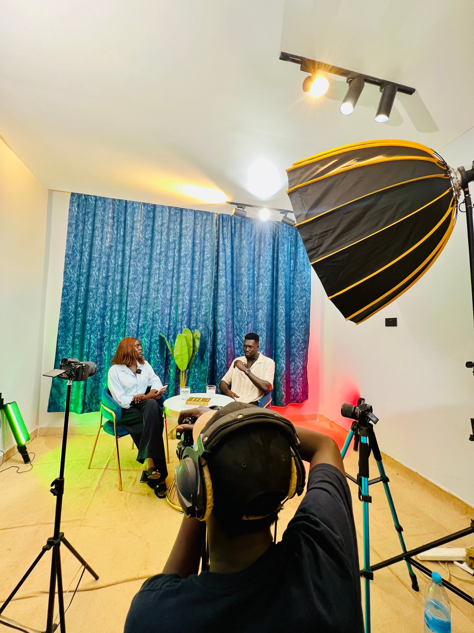 Podcast production team at Chopix Studios