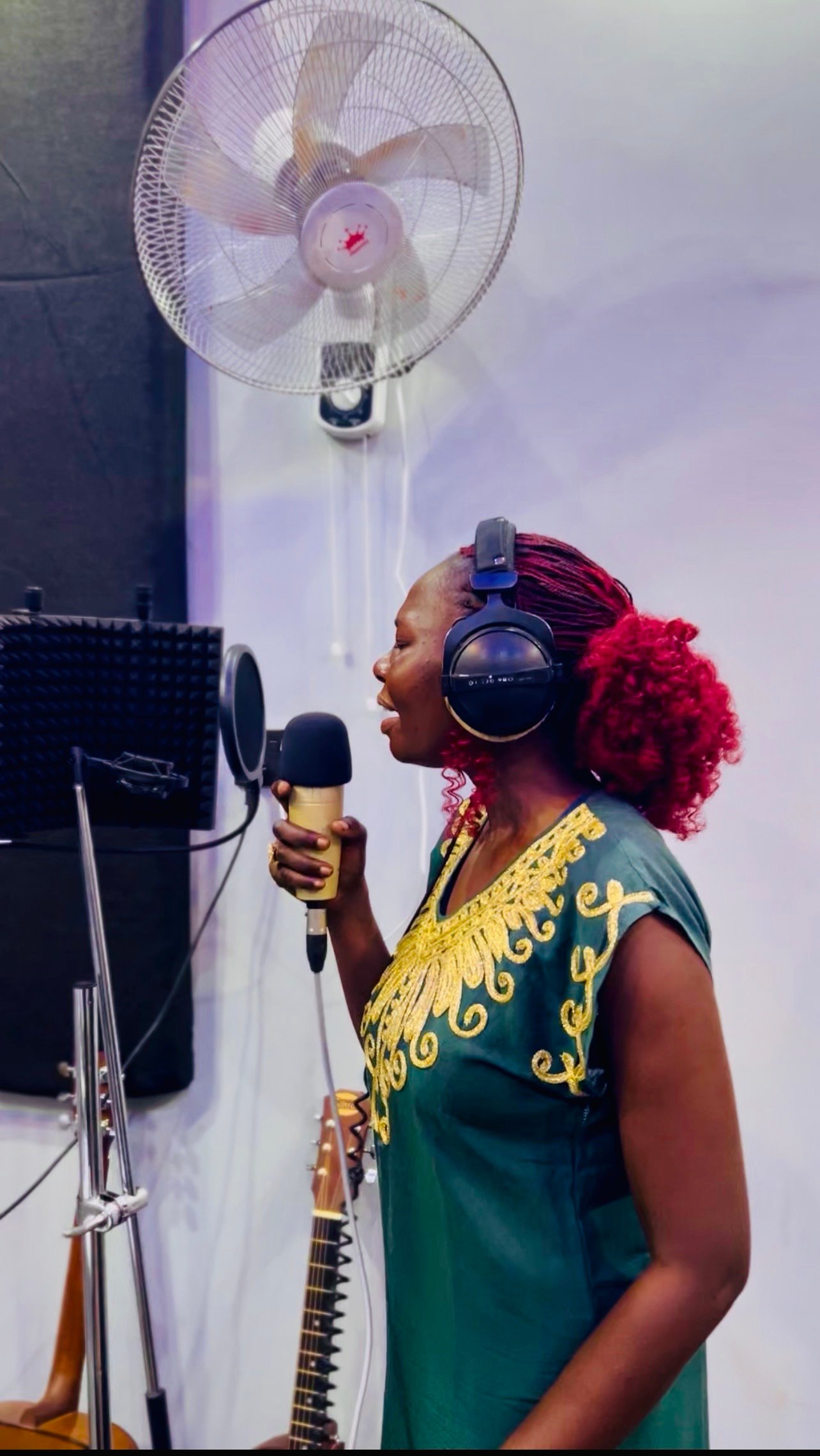 Voice-over production session